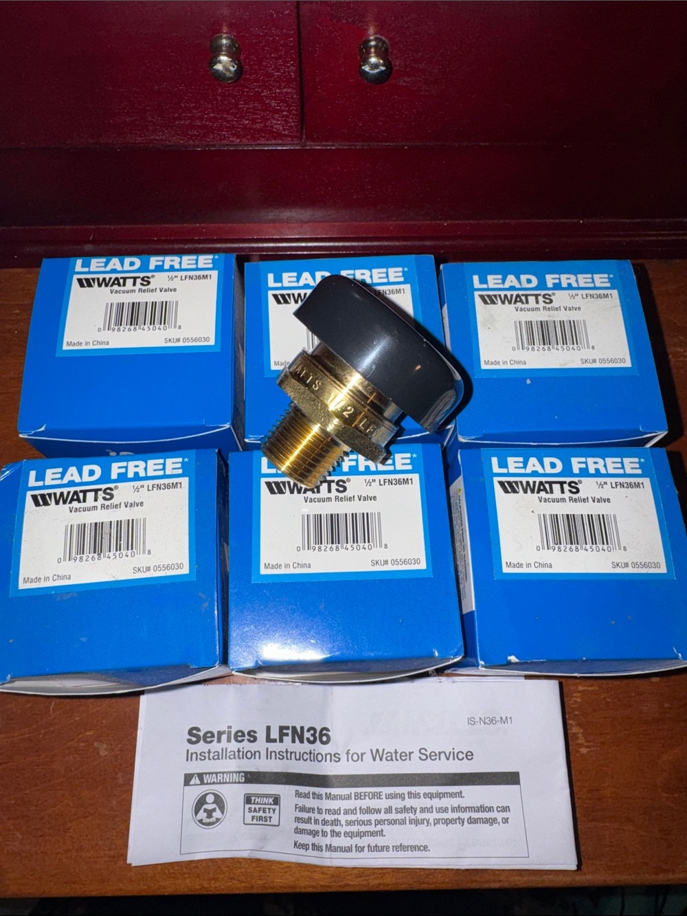 1/2” Vacuum Relief Valve - 6 pack